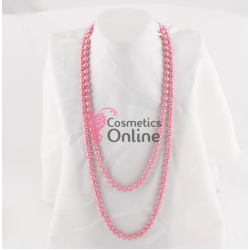Colier  elegant AS45NN cu perle din sticla Pink